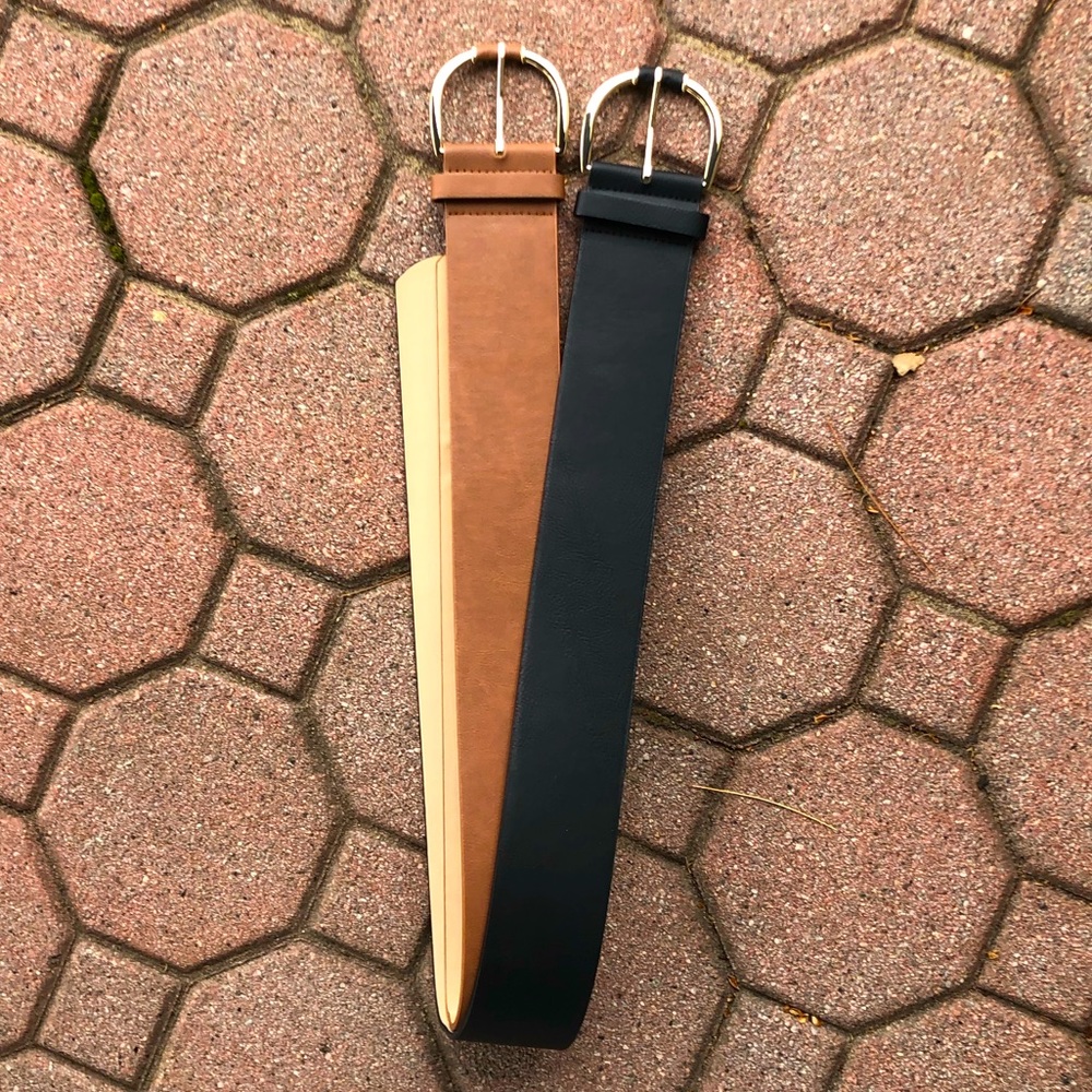 TWO Banana Republic Belts (Brown and Black)